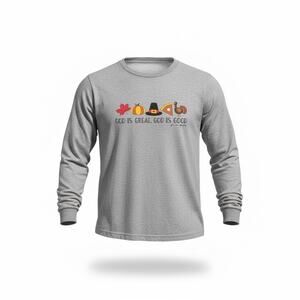 Cardin McCoy “God Is Great, God Is Good” Thanksgiving Long Sleeve Shirt – YM